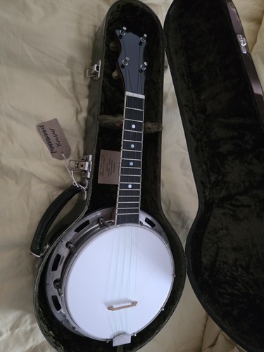 Ukulele banjo with case - with,