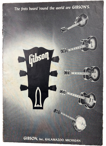 Gibson catalog c1955 guitar - gibson,